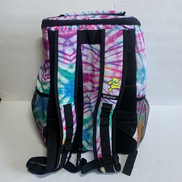 Igloo Grateful Dead Backpack Daytripper Cooler 24 Can Tie Dye New - Picture 3 of 9
